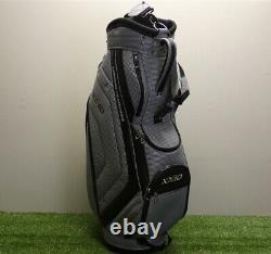 XXIO Lightweight Caddy Golf Cart Bag 4-Way Houndstooth Grey/Black New