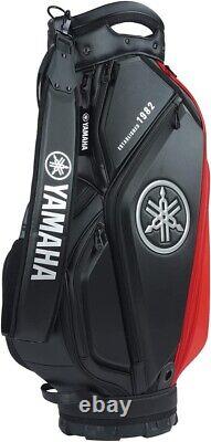 YAMAHA Golf Men's Caddy Bag MIDDLE SIZE 9.5 x 47 In 3.9kg Black Red Y22CBM