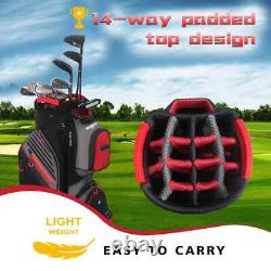 Yamato Golf Cart Bag 14 Way Organizer Divider Top with Handles Cooler Valued