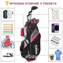 Yamato Golf Cart Bag 14 Way Organizer Divider Top with Handles Cooler Valued