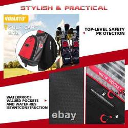 Yamato Golf Cart Bag 14 Way Organizer Divider Top with Handles Cooler Valued