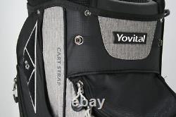 Yovital 14 Way Golf Cart Bag Classy Design Full Length w Cold drink Pocket Black